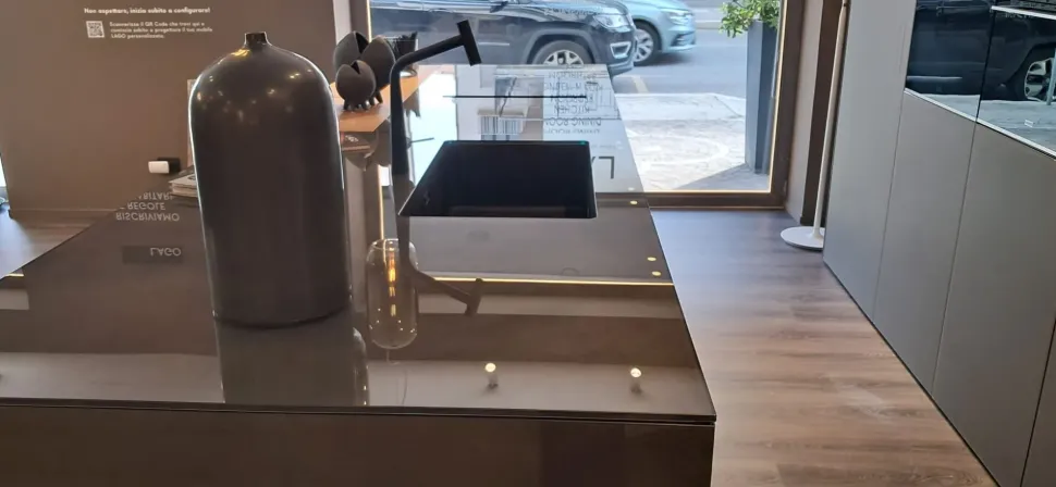 Cucina antracite design con isola Lago Cucina lago