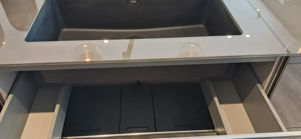 Cucina antracite design con isola Lago Cucina lago