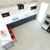 Cucina antracite design con penisola Line Astra in Offerta Outlet