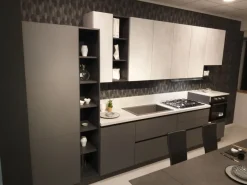 Cucina antracite moderna lineare Easy Ar