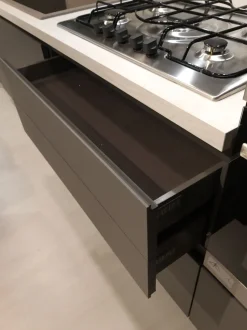 Cucina antracite moderna lineare Easy Ar