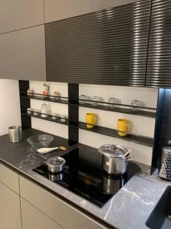 Cucina antracite moderna lineare Libra Scavolini