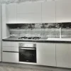 Cucina Aran moderna lineare bianca in laminato opaco Marilyn