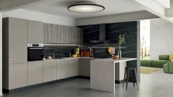 Cucina Ar-due moderna ad angolo altri colori in laminato materico Easy 6