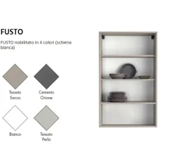 Cucina Ar-due moderna ad angolo altri colori in laminato materico Easy 6