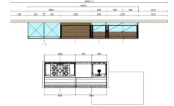CUCINA Arredo3 Asia PREZZO OUTLET scontata 40%