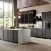 Cucina Arredo3 classica con isola grigia in legno Frida 2