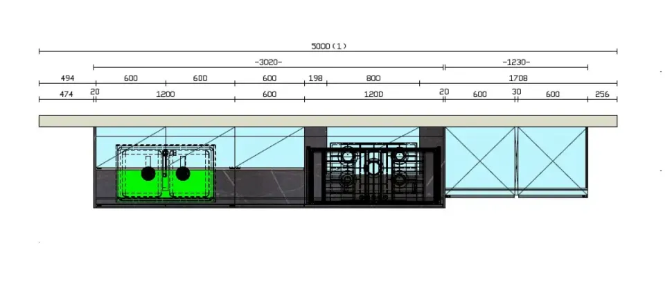 CUCINA Arredo3 Cloe PREZZO OUTLET scontata 40%