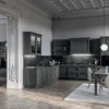 Cucina Arredo3 country ad angolo grigia in laccata opaco Meg 1