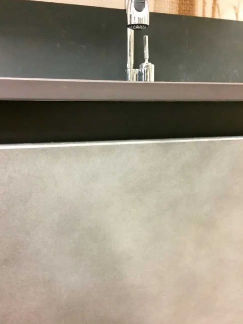 Cucina Arredo3 country lineare grigio in laccato opaco Factory