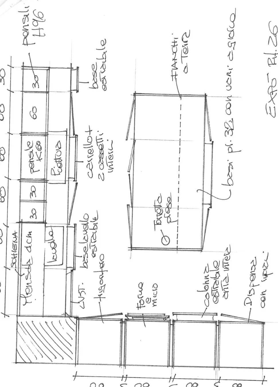 Cucina Arredo3 design con isola grigia in laccata opaco Time