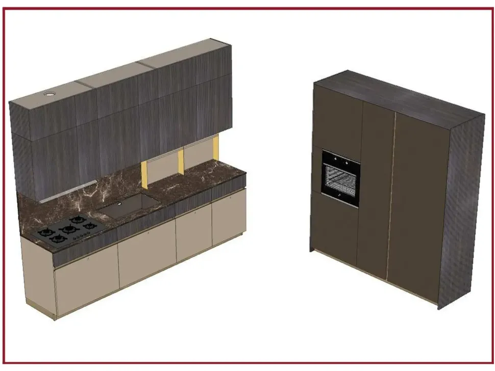 CUCINA Arredo3 Kali' 2024 PREZZO OUTLET scontata 45%