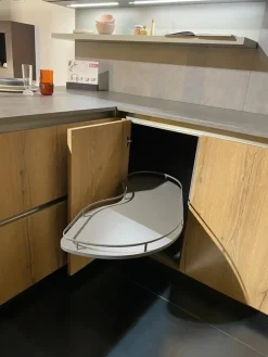 Cucina Arredo3 moderna con penisola altri colori in laminato materico Kali