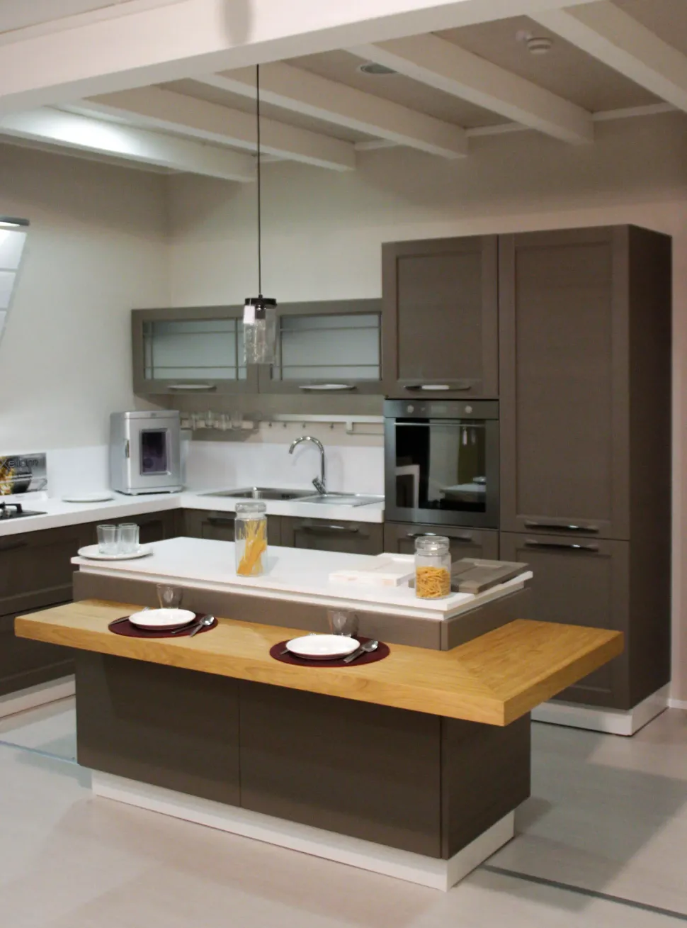 Cucina Arrex Bianca Inglese Legno