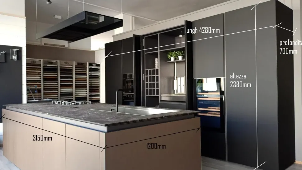 CUCINA Arrex Mod al32+loft2.2 PREZZO OUTLET scontata 50%
