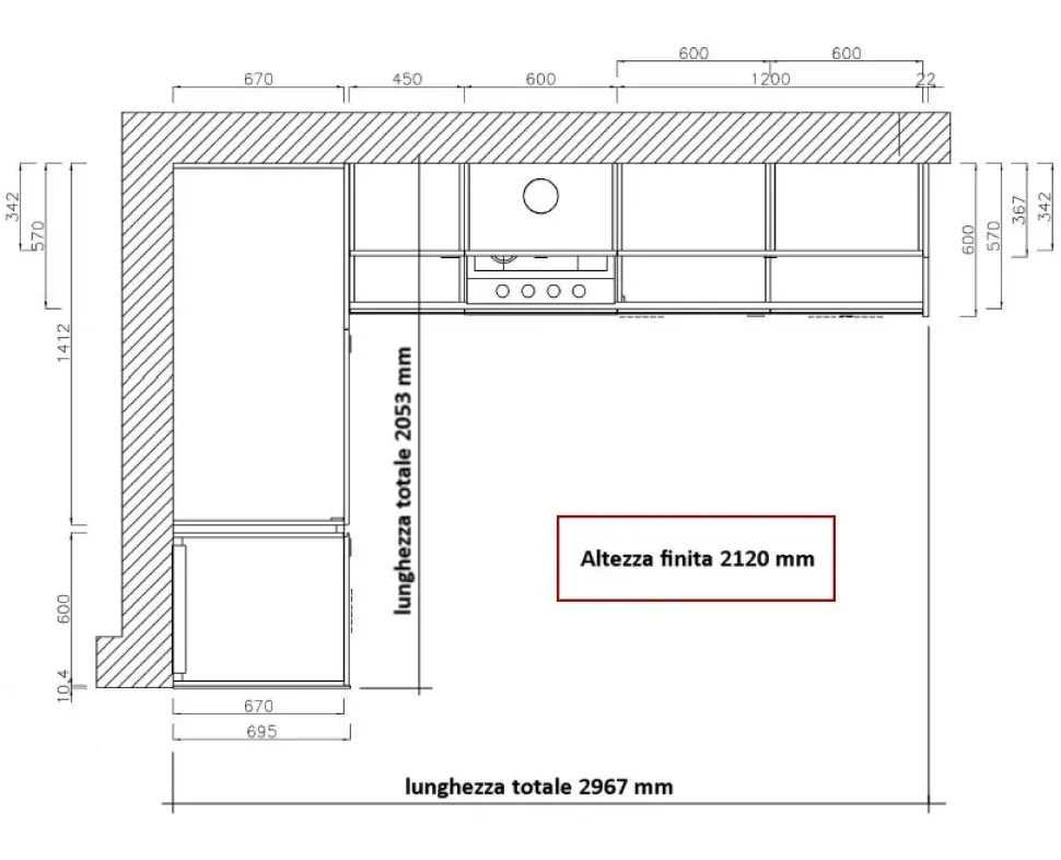 Cucina Arrital Ak_project step OFFERTA OUTLET sconto 57%