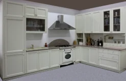 Cucina Artigianale classica ad angolo altri colori in laccato opaco U806 greca