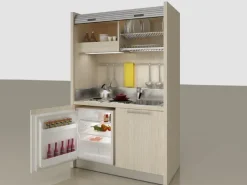 CUCINA Artigianale Cucina monoblocco a scomparsa 102-k PREZZO OUTLET