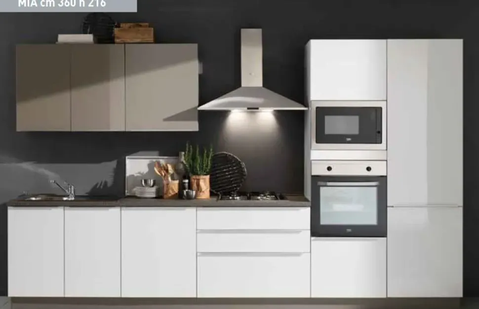 Cucina Artigianale Cucina mia cm 360 h 216 OFFERTA OUTLET sconto 41%