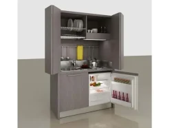 CUCINA Artigianale lineare Cucina monoblocco a scomparsa 128 -143 SCONTATA