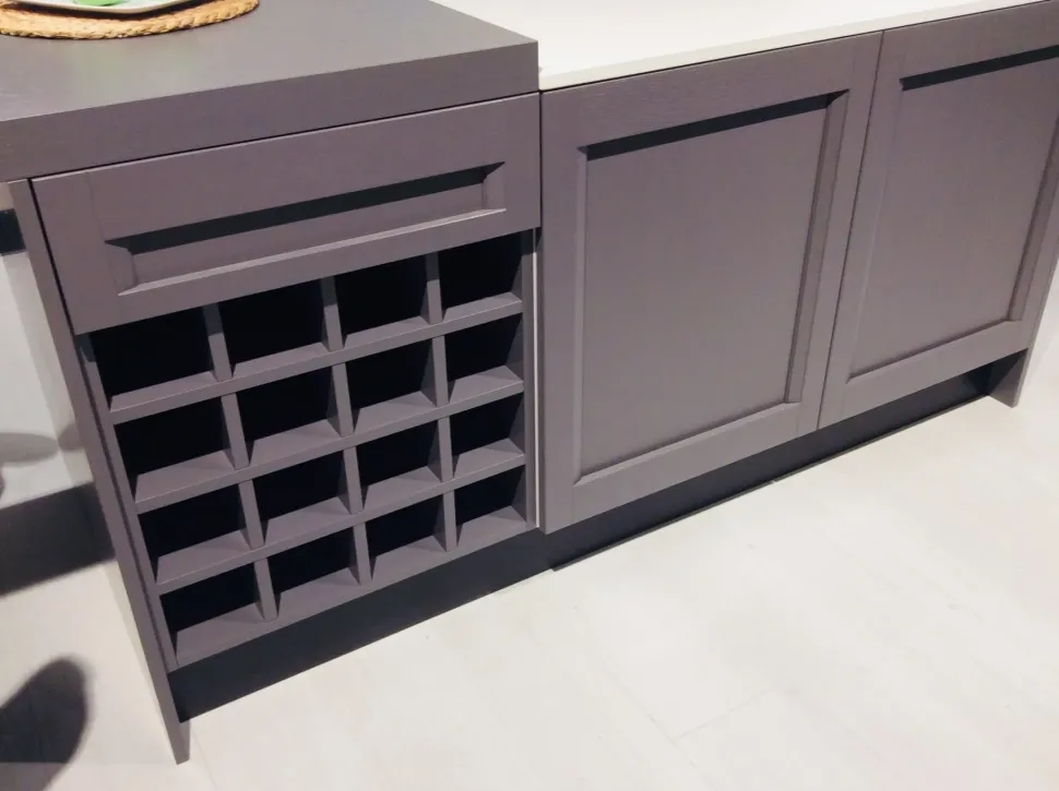 Cucina Artigianale moderna ad isola altri colori in legno Aida