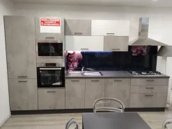 Cucina Artigianale moderna lineare altri colori in melaminico Cucina kira cm 360 h 216