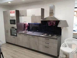 Cucina Artigianale moderna lineare altri colori in melaminico Cucina kira cm 360 h 216