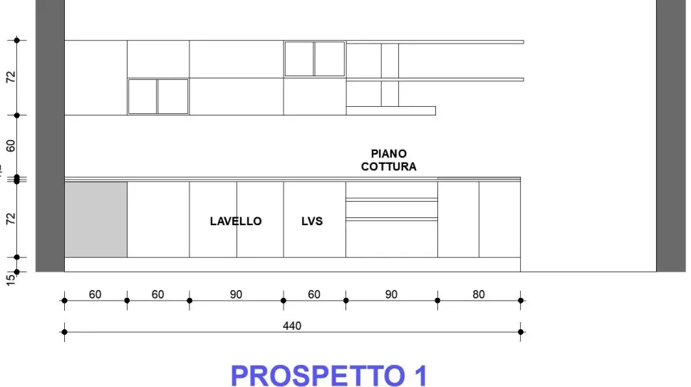 CUCINA Astra con penisola Line SCONTATA