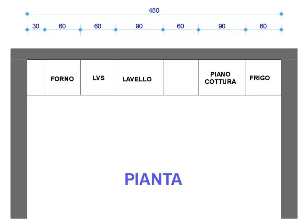 Cucina Astra design lineare bianca in laccato opaco Sp22