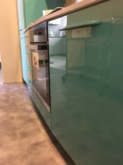 Cucina azzurra moderna lineare Alicante Febal in Offerta Outlet