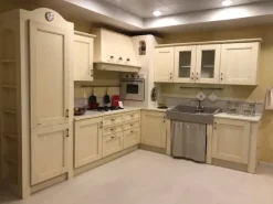 Cucina bianca classica ad angolo Certosa Febal