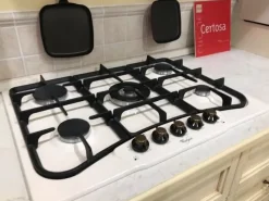 Cucina bianca classica ad angolo Certosa Febal