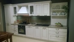 Cucina bianca country lineare Gicinque Laguna