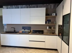 Cucina bianca design ad angolo Stosa Young