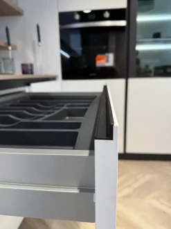 Cucina bianca design ad angolo Stosa Young