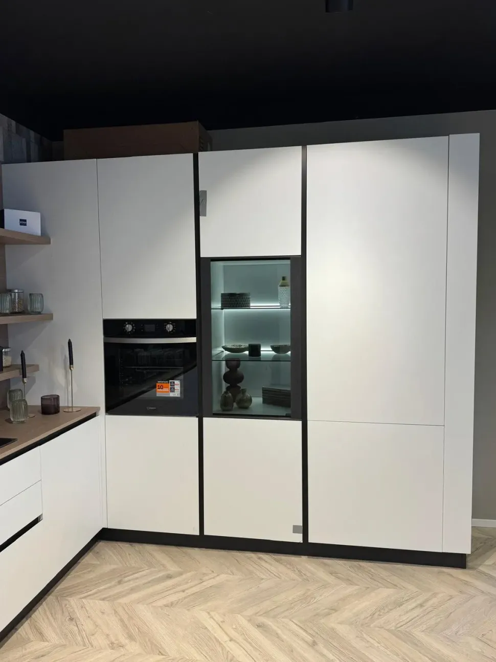 Cucina bianca design ad angolo Stosa Young