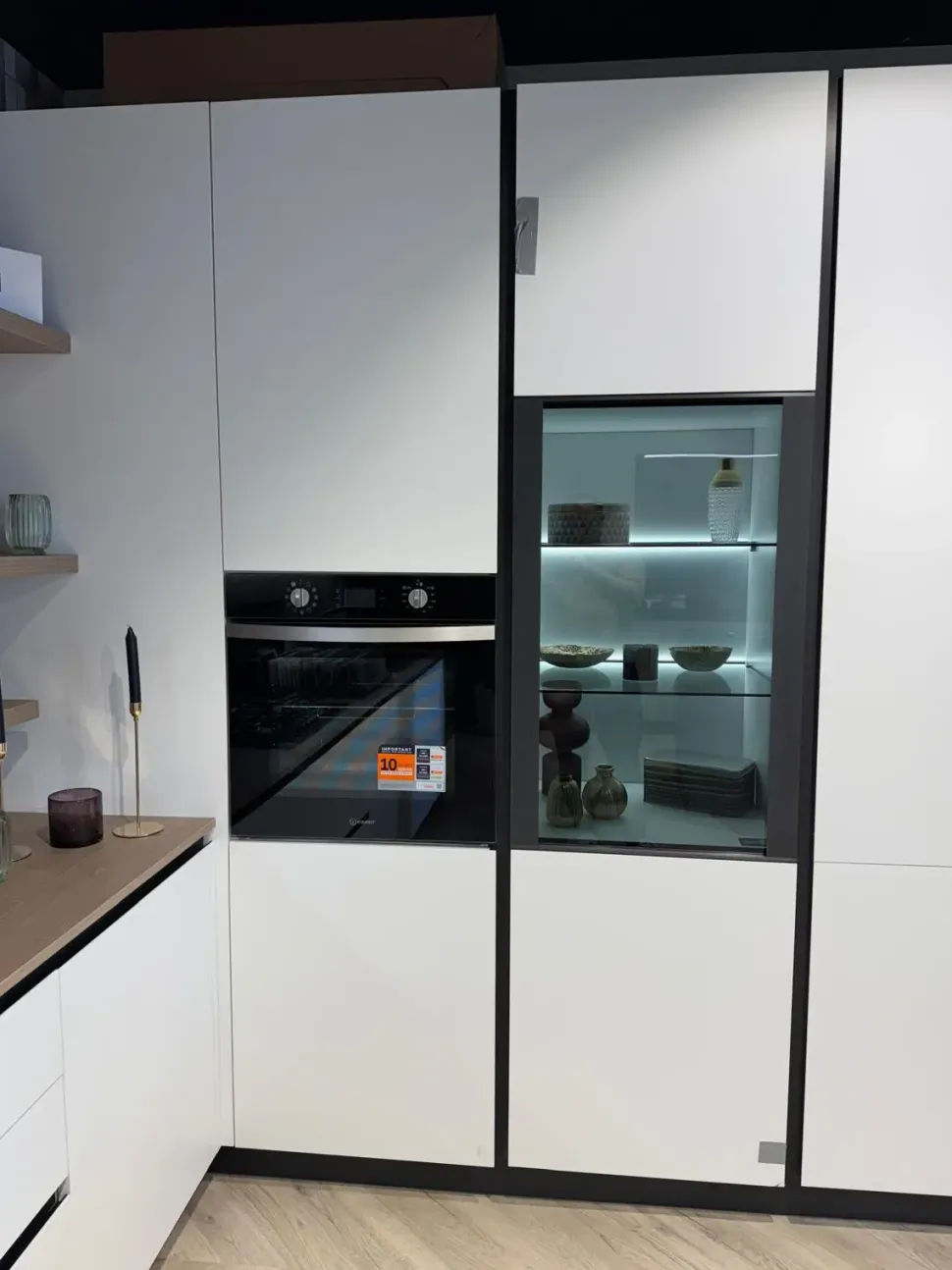 Cucina bianca design ad angolo Stosa Young