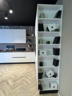 Cucina bianca design ad angolo Stosa Young