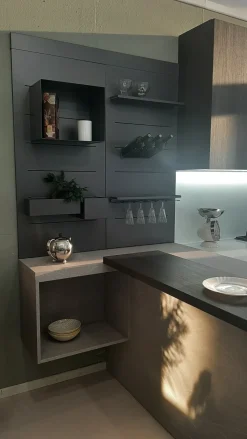 Cucina bianca design ad angolo Un design Ar
