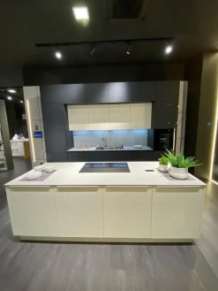 Cucina bianca design con isola Clover Lube cucine a soli 17800 Euro