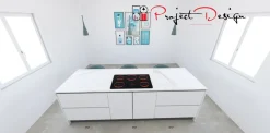 Cucina bianca design con isola Kali Arredo3 a soli 7300 Euro