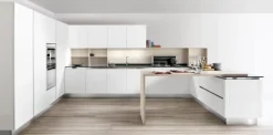 Cucina bianca design con penisola Mary Spagnol cucine a soli 18607 Euro
