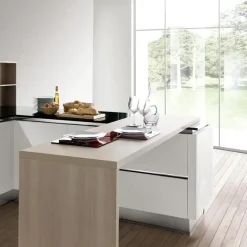 Cucina bianca design con penisola Mary Spagnol cucine a soli 18607 Euro