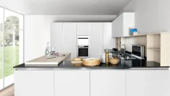 Cucina bianca design con penisola Mary Spagnol cucine a soli 18607 Euro
