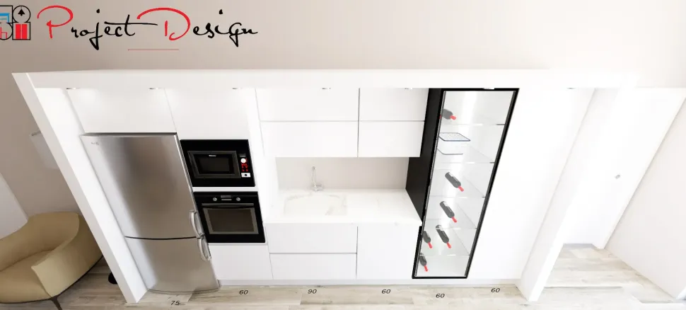 Cucina bianca design con isola Kali Arredo3 in offerta