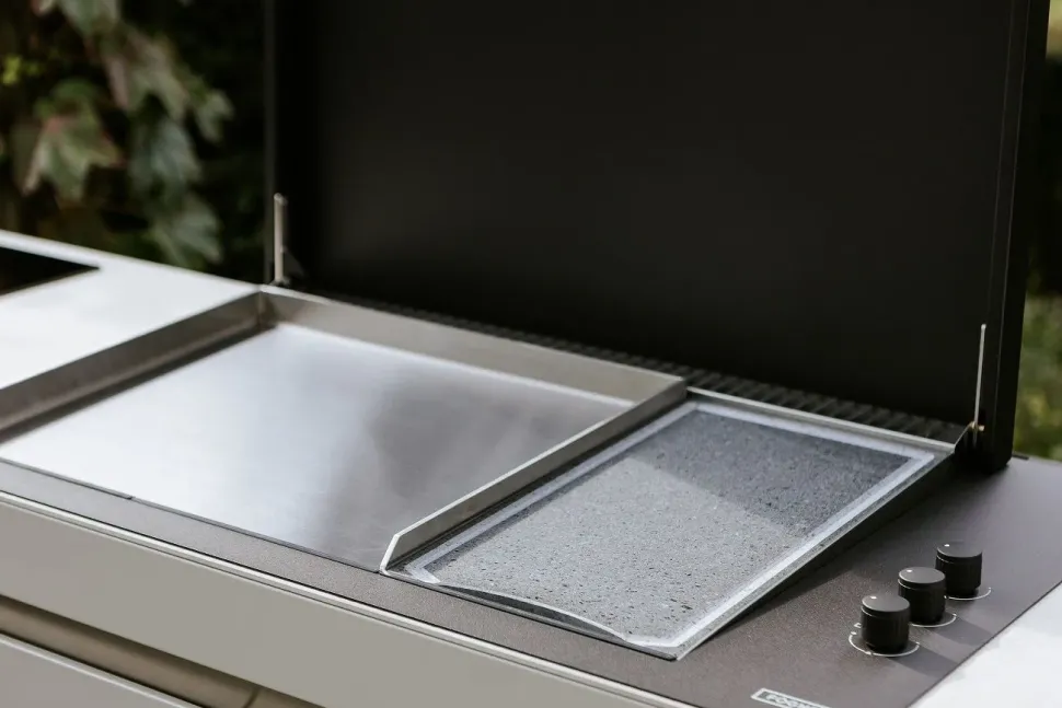 Cucina bianca design Cucina da esterno agher Fogher in Offerta Outlet