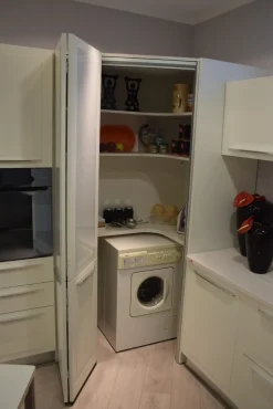 Cucina bianca moderna ad angolo Quadra Dibiesse