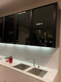 Cucina bianca moderna ad angolo Varenna Artex