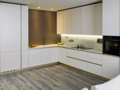 Cucina bianca moderna ad angolo Diotti.com Eleven 01 outlet a soli 24490 Euro