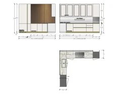 Cucina bianca moderna ad angolo Diotti.com Eleven 01 outlet a soli 24490 Euro